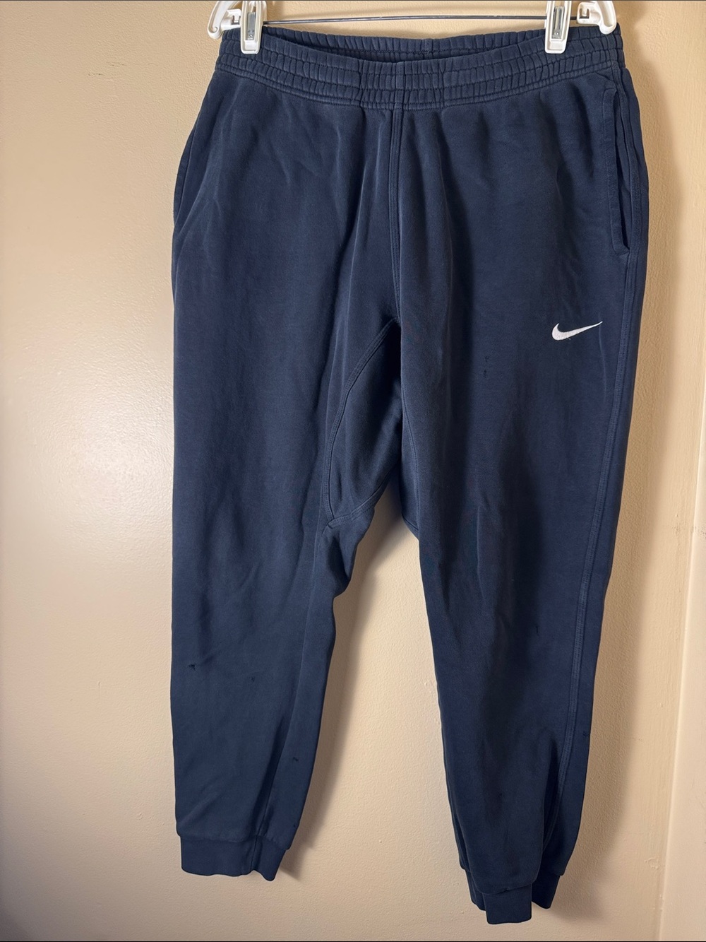 Nike Navy Black Swoosh Jogger Sweatpants